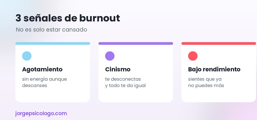 3 señales de burnout
