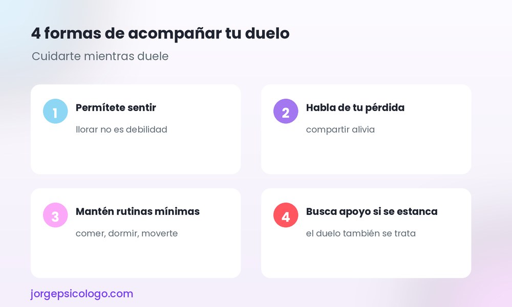 4 formas de acompañar tu duelo