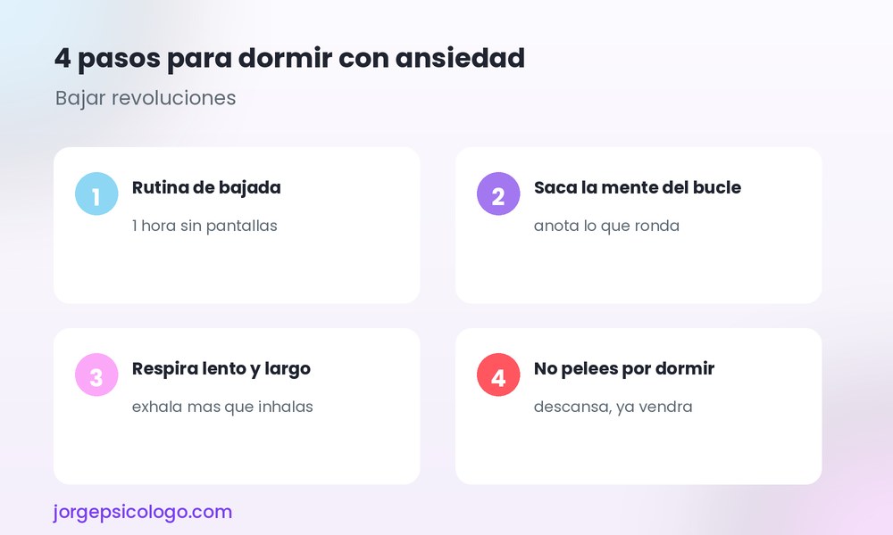 4 pasos para dormir con ansiedad