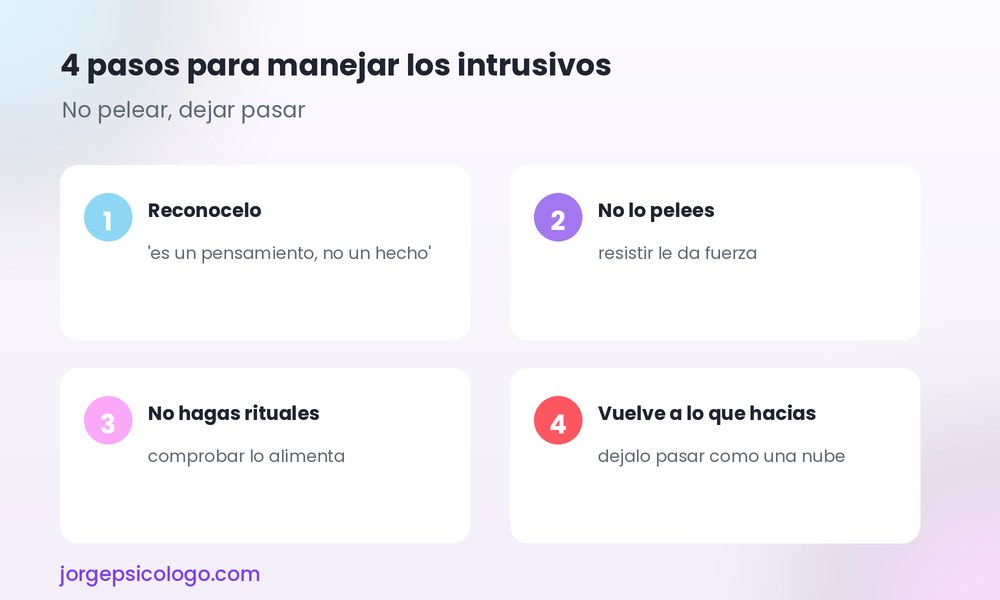 4 pasos para manejar los pensamientos intrusivos