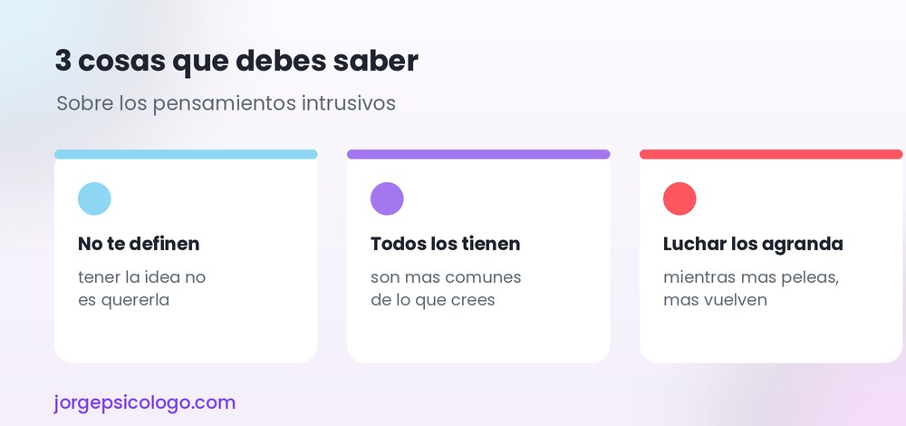 3 cosas que debes saber sobre los pensamientos intrusivos