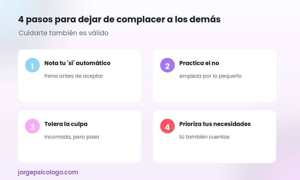 4 pasos para dejar de complacer a los demás