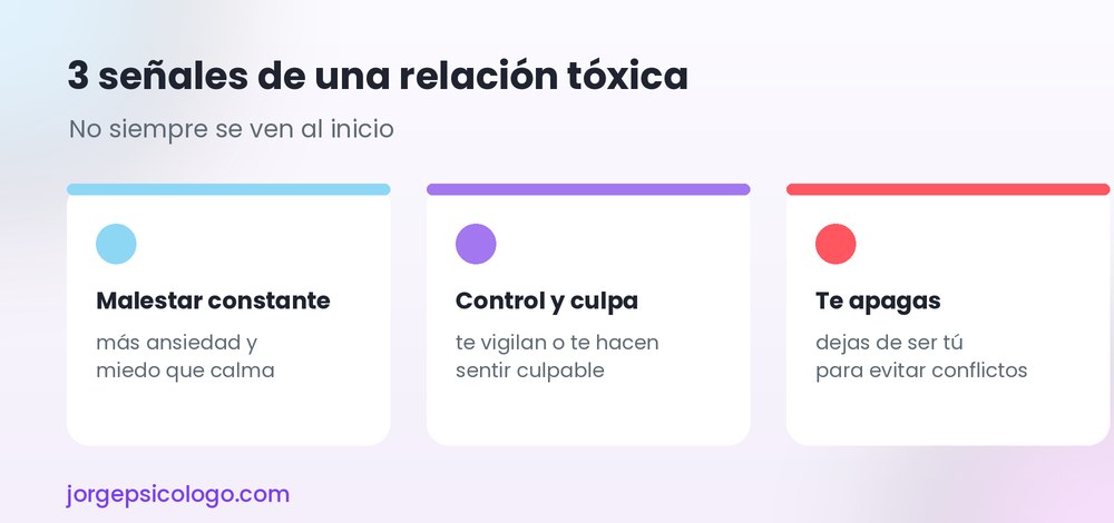 3 señales de una relación tóxica