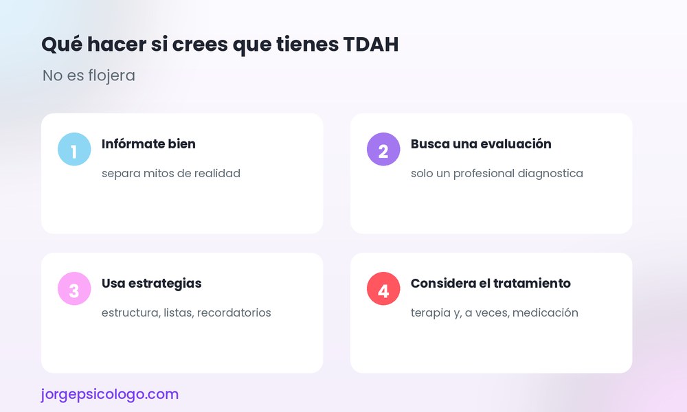Qué hacer si crees que tienes TDAH