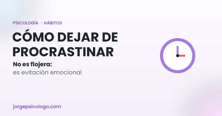 Cómo dejar de procrastinar